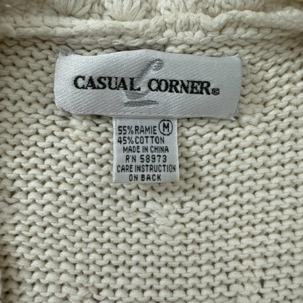 Vintage Casual Corner Women’s Floral Embroidered Knit Sweater Vest Size M - Picture 6 of 10